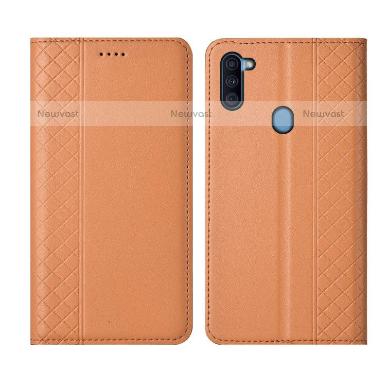 Leather Case Stands Flip Cover L04 Holder for Samsung Galaxy M11