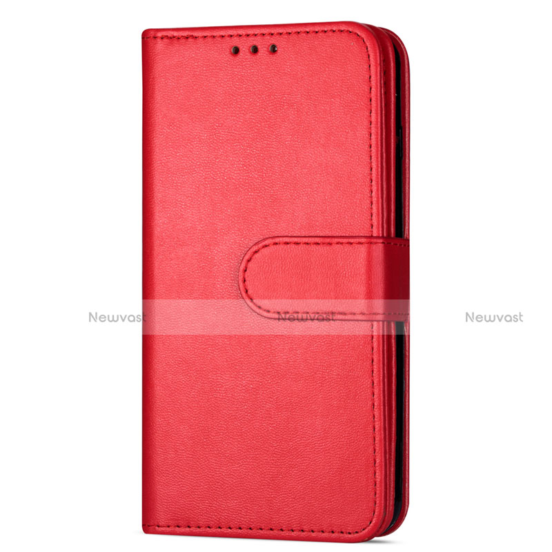 Leather Case Stands Flip Cover L04 Holder for Samsung Galaxy S20 5G Red