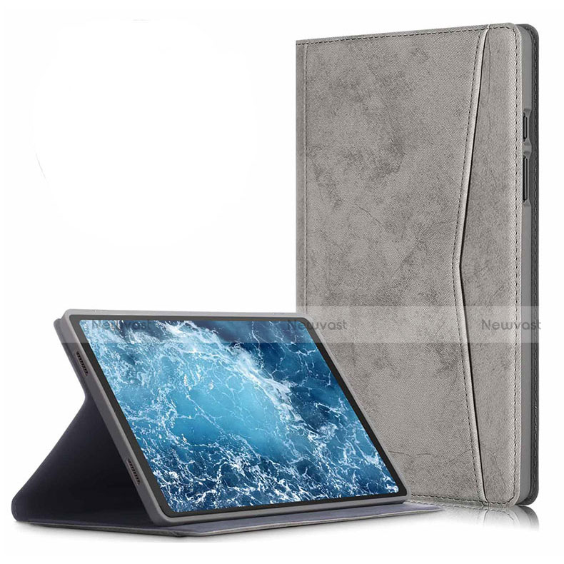 Leather Case Stands Flip Cover L04 Holder for Samsung Galaxy Tab A7 4G 10.4 SM-T505 Gray