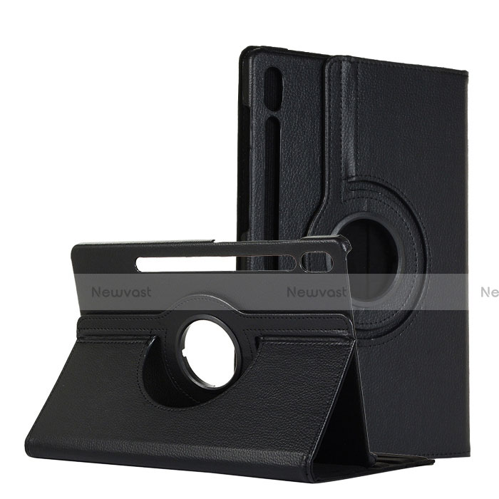 Leather Case Stands Flip Cover L04 Holder for Samsung Galaxy Tab S6 10.5 SM-T860 Black