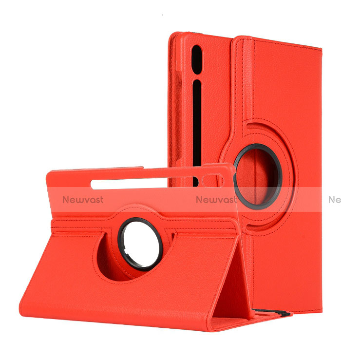 Leather Case Stands Flip Cover L04 Holder for Samsung Galaxy Tab S6 10.5 SM-T860 Red