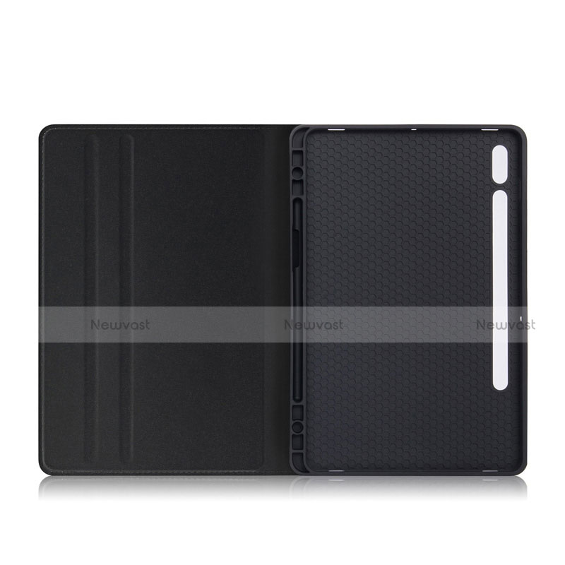 Leather Case Stands Flip Cover L04 Holder for Samsung Galaxy Tab S7 Plus 12.4 Wi-Fi SM-T970