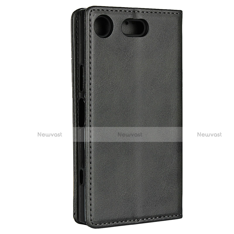 Leather Case Stands Flip Cover L04 Holder for Sony Xperia XZ1 Compact
