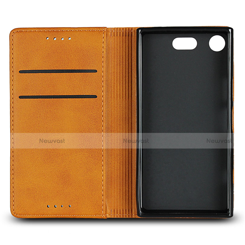 Leather Case Stands Flip Cover L04 Holder for Sony Xperia XZ1 Compact