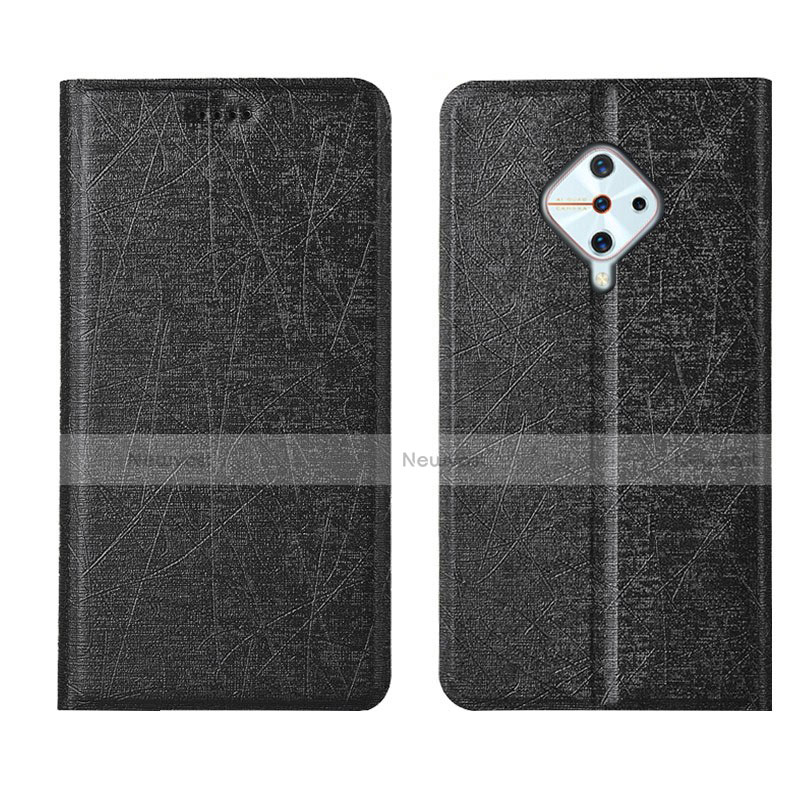 Leather Case Stands Flip Cover L04 Holder for Vivo X50 Lite