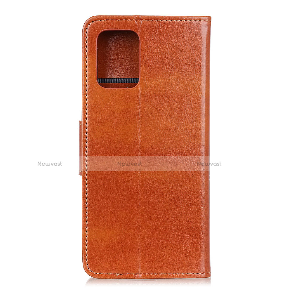 Leather Case Stands Flip Cover L04 Holder for Xiaomi Mi 10 Lite Orange