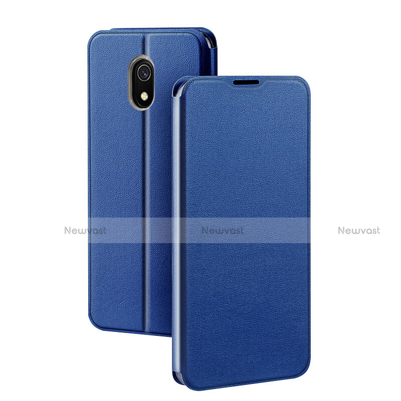 Leather Case Stands Flip Cover L04 Holder for Xiaomi Redmi 8A Blue