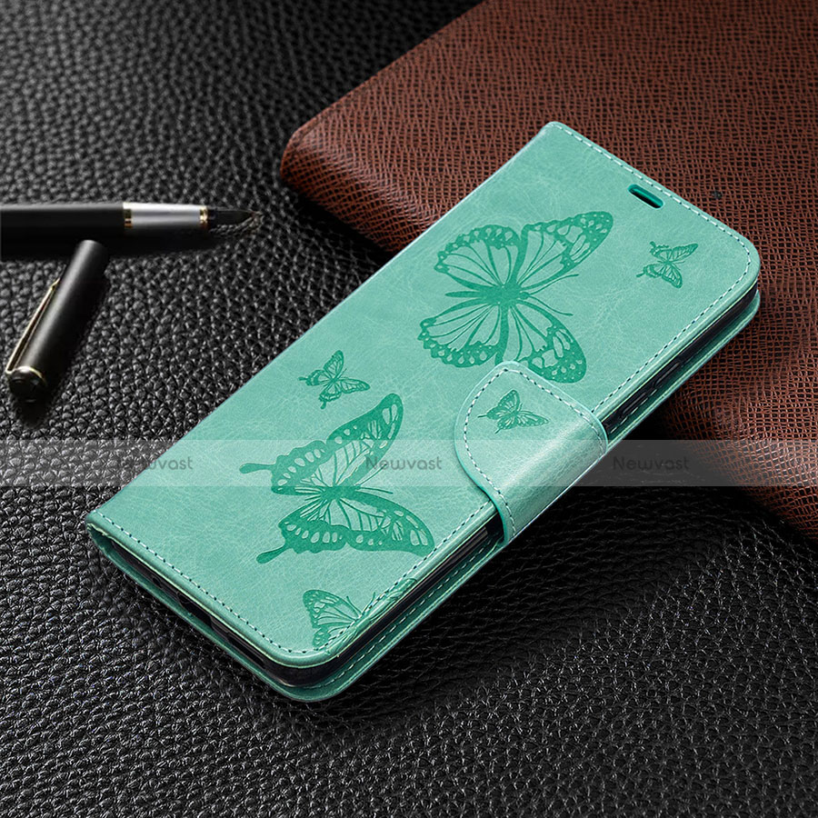 Leather Case Stands Flip Cover L04 Holder for Xiaomi Redmi 9C Matcha Green