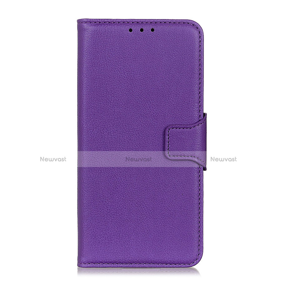 Leather Case Stands Flip Cover L04 Holder for Xiaomi Redmi 9i Purple