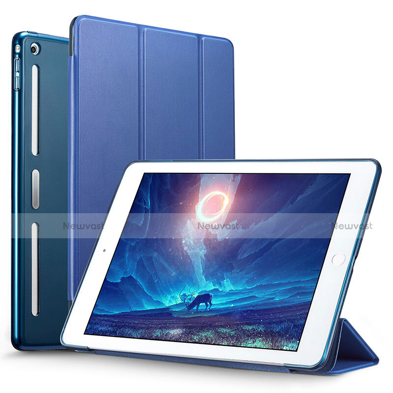 Leather Case Stands Flip Cover L05 for Apple iPad Mini 2 Blue