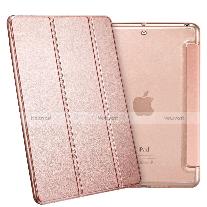 Leather Case Stands Flip Cover L05 for Apple iPad Mini 2 Rose Gold