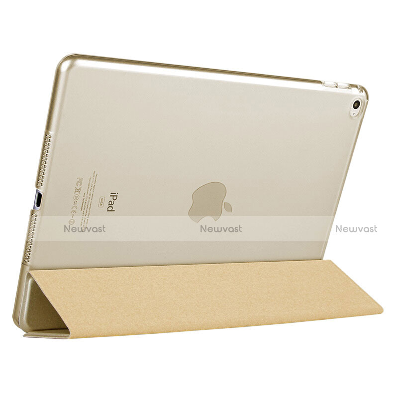 Leather Case Stands Flip Cover L05 for Apple iPad Mini 4 Gold