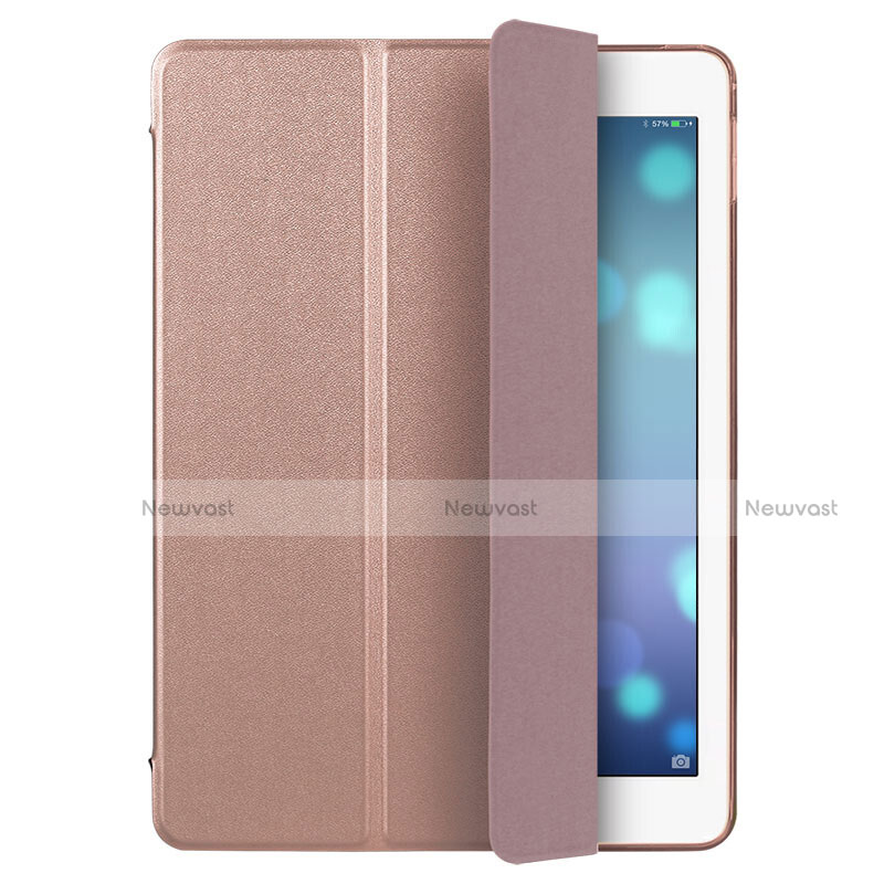 Leather Case Stands Flip Cover L05 for Apple iPad Mini 4 Rose Gold