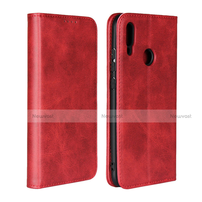 Leather Case Stands Flip Cover L05 for Huawei Honor 10 Lite Red