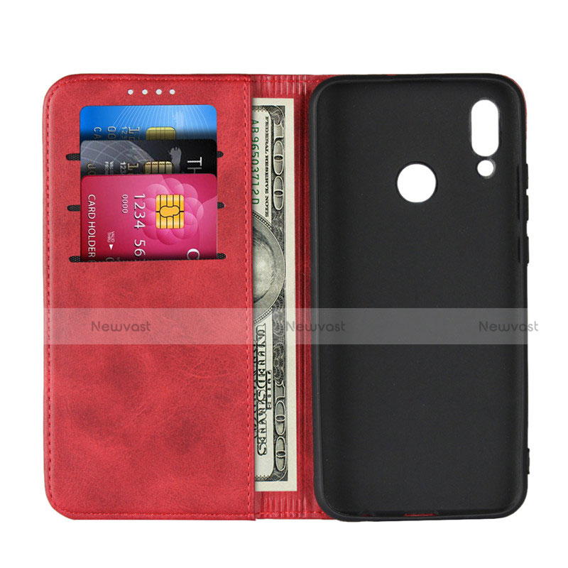 Leather Case Stands Flip Cover L05 for Huawei Honor 10 Lite Red