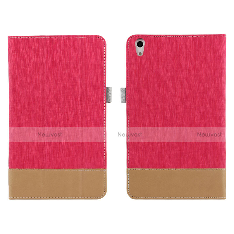 Leather Case Stands Flip Cover L05 for Huawei Honor Pad 2 Red