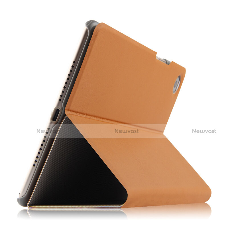 Leather Case Stands Flip Cover L05 for Huawei MediaPad M5 8.4 SHT-AL09 SHT-W09 Brown