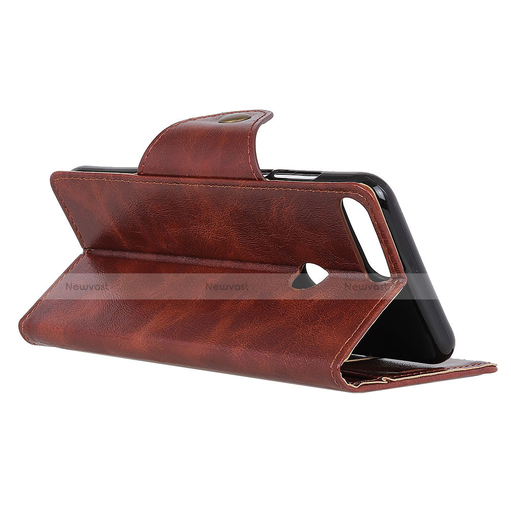 Leather Case Stands Flip Cover L05 Holder for Alcatel 1S (2019)