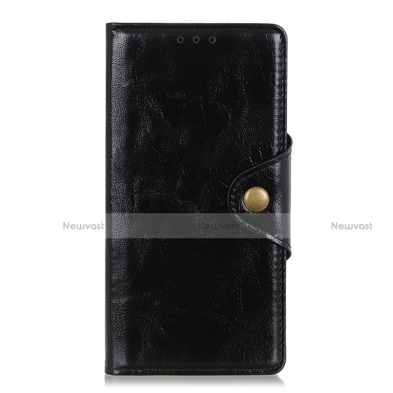 Leather Case Stands Flip Cover L05 Holder for Alcatel 3X Black