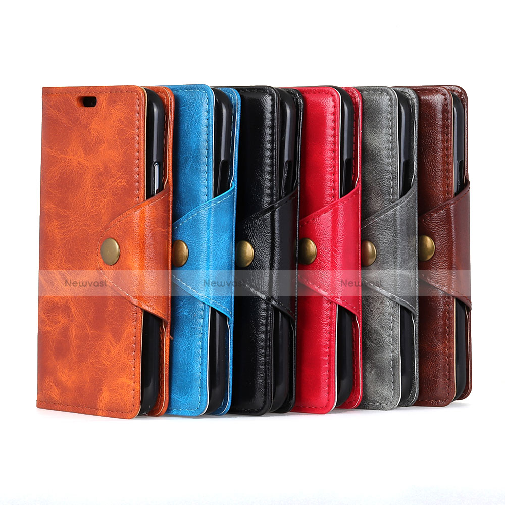 Leather Case Stands Flip Cover L05 Holder for Alcatel 5V