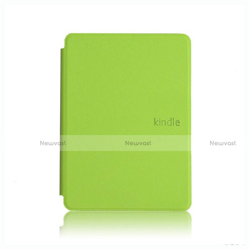 Leather Case Stands Flip Cover L05 Holder for Amazon Kindle Paperwhite 6 inch Green