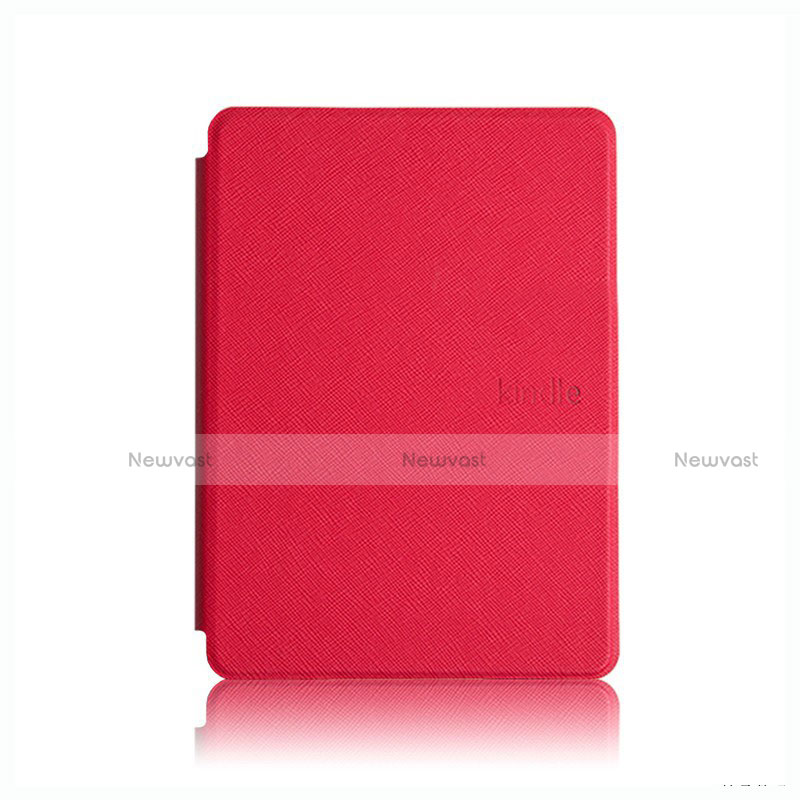 Leather Case Stands Flip Cover L05 Holder for Amazon Kindle Paperwhite 6 inch Red