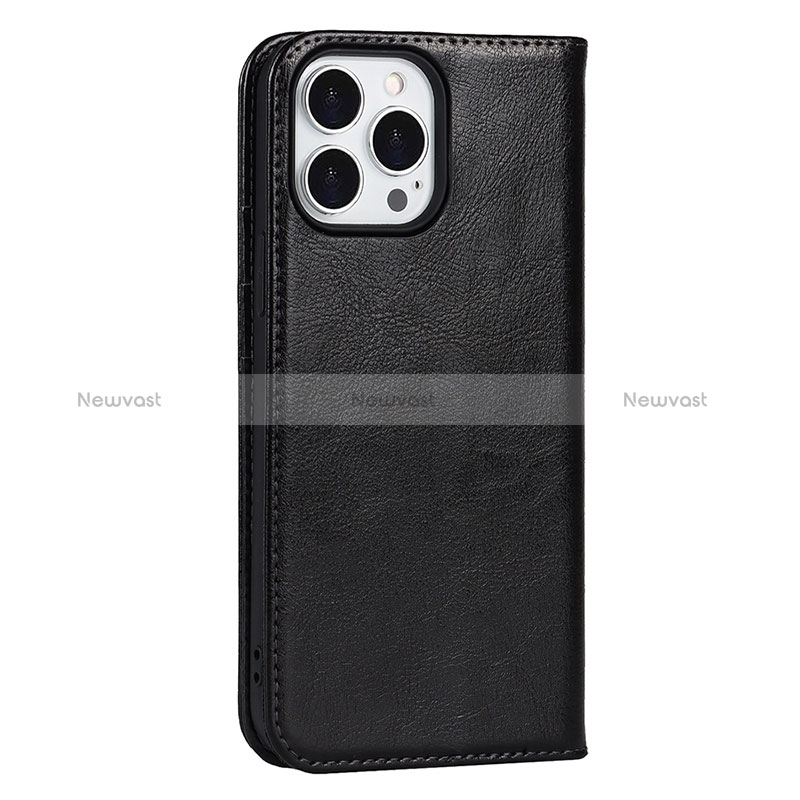 Leather Case Stands Flip Cover L05 Holder for Apple iPhone 14 Pro