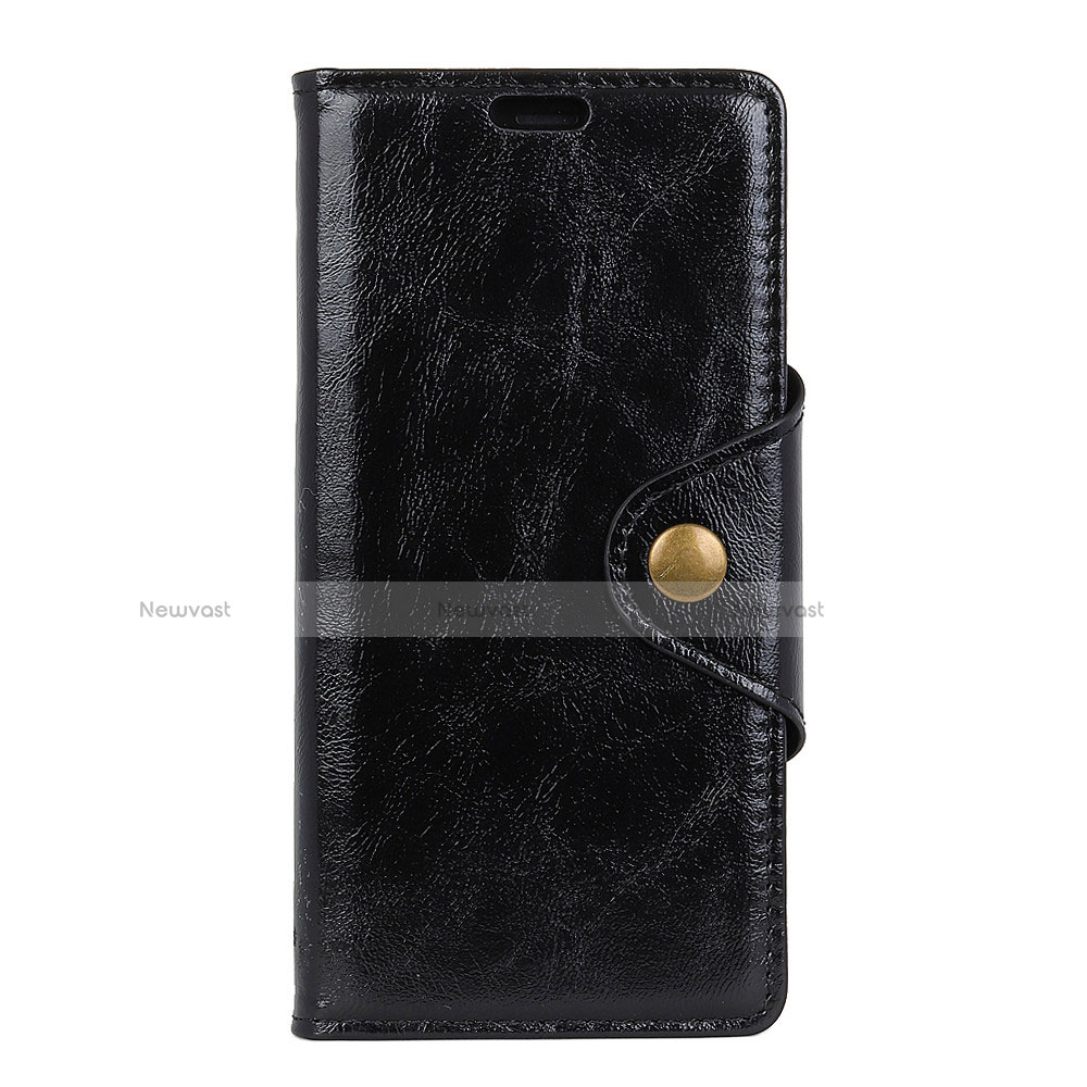 Leather Case Stands Flip Cover L05 Holder for Asus Zenfone 5 ZE620KL Black
