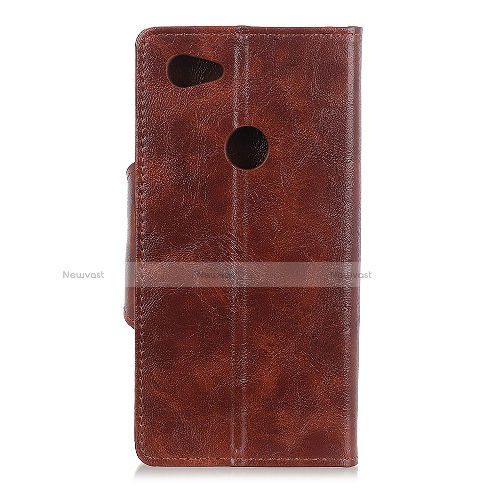 Leather Case Stands Flip Cover L05 Holder for Google Pixel 3a XL Brown