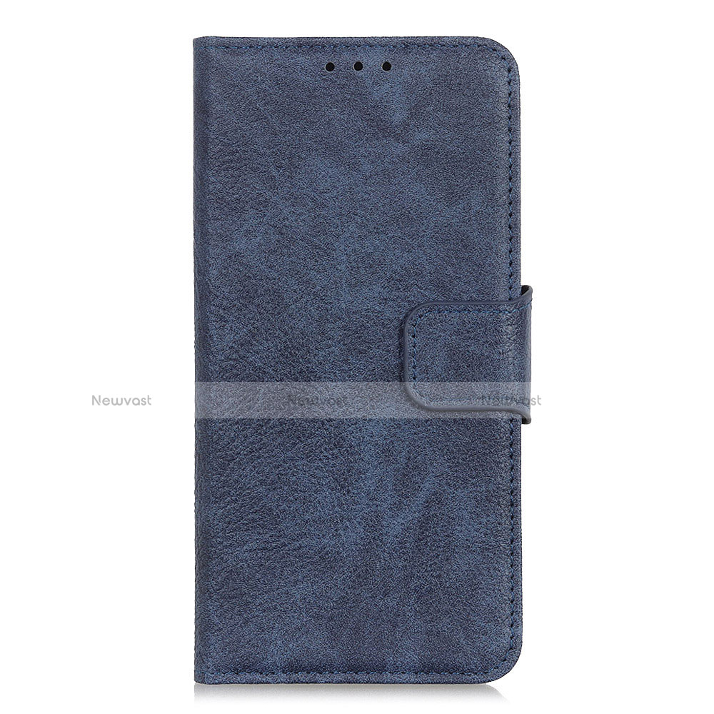 Leather Case Stands Flip Cover L05 Holder for Google Pixel 4 Blue