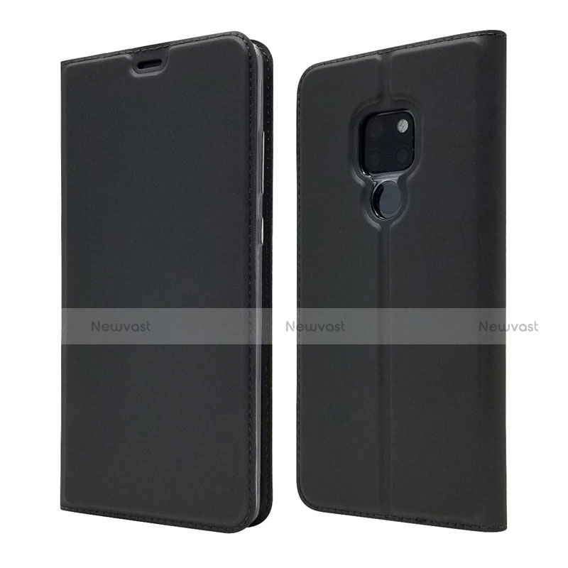 Leather Case Stands Flip Cover L05 Holder for Huawei Mate 20 Black