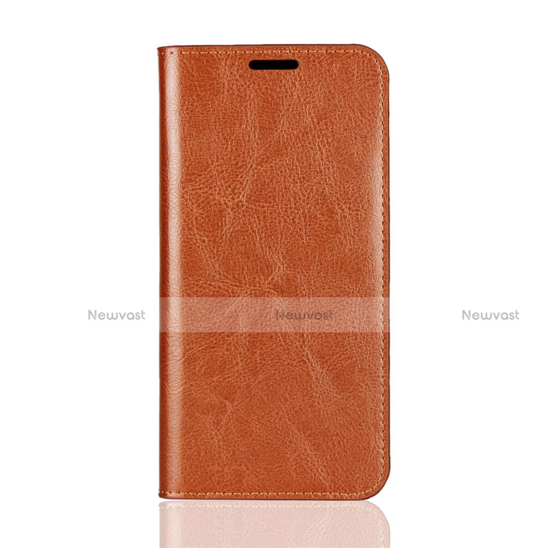 Leather Case Stands Flip Cover L05 Holder for Huawei Mate 20 Lite Orange