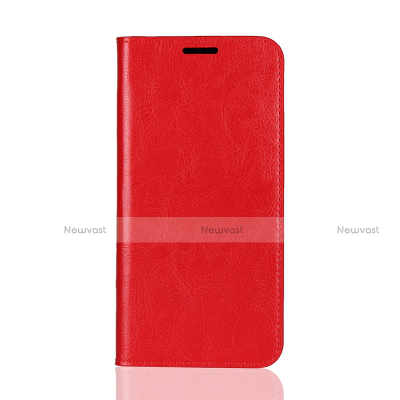 Leather Case Stands Flip Cover L05 Holder for Huawei Mate 20 Lite Red