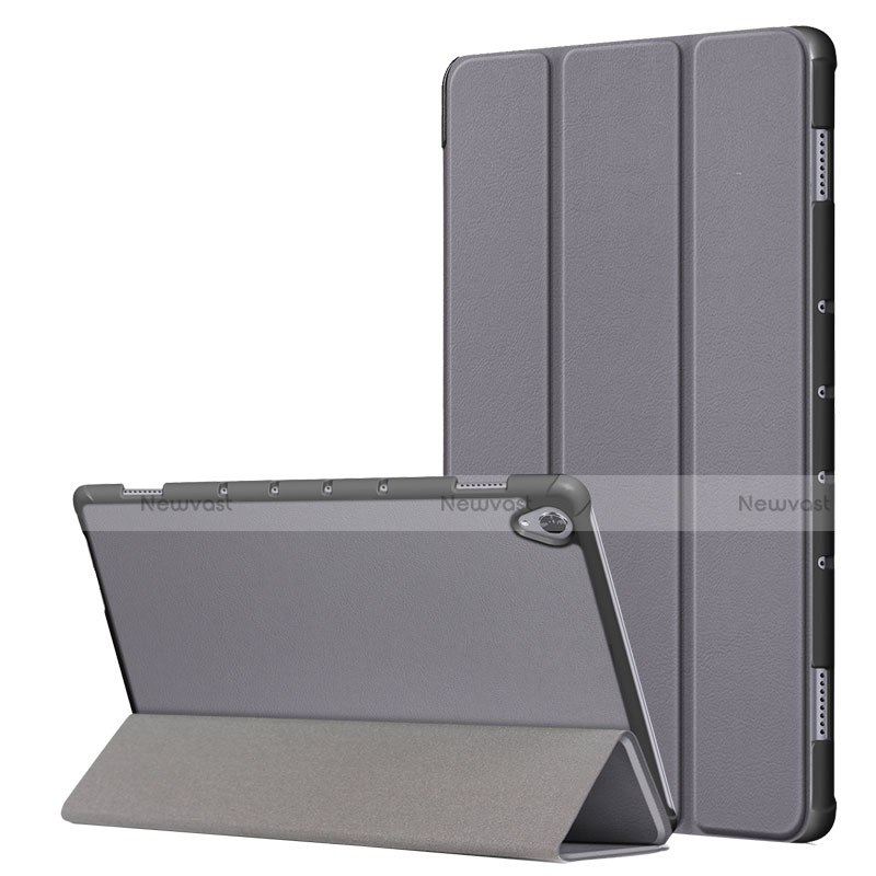 Leather Case Stands Flip Cover L05 Holder for Huawei MatePad 10.8 Gray