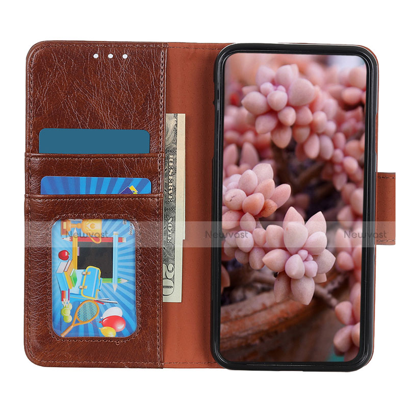 Leather Case Stands Flip Cover L05 Holder for Huawei P Smart (2021)