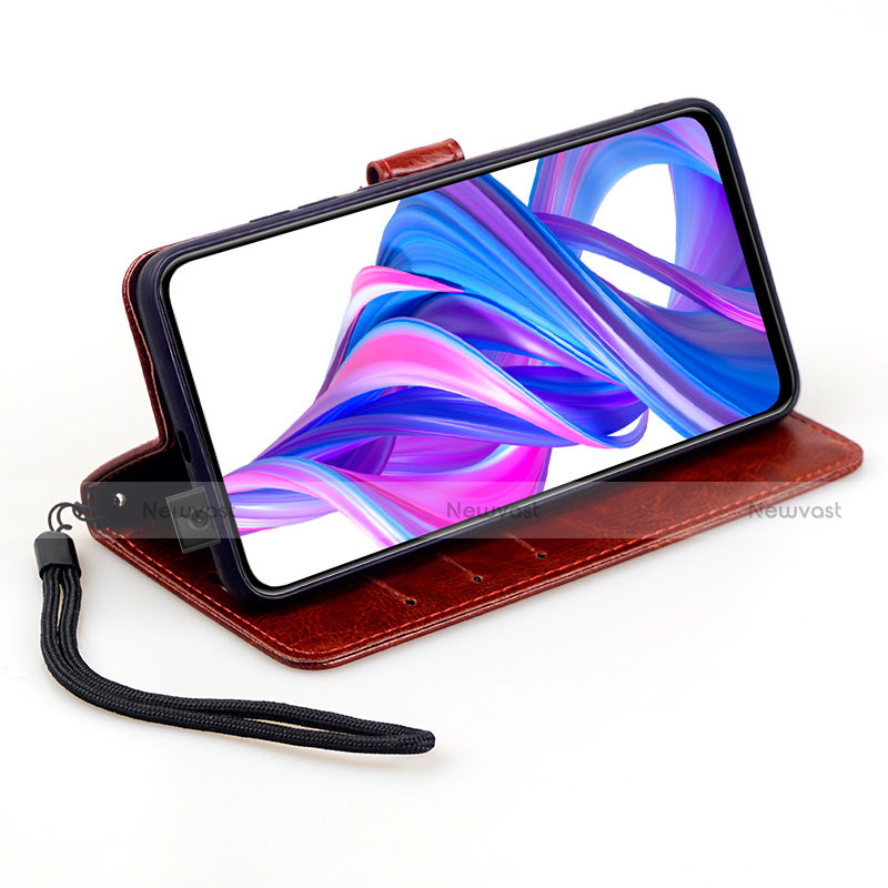 Leather Case Stands Flip Cover L05 Holder for Huawei P Smart Pro (2019)