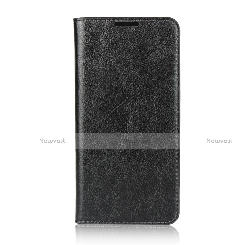 Leather Case Stands Flip Cover L05 Holder for Huawei P30 Lite New Edition Black