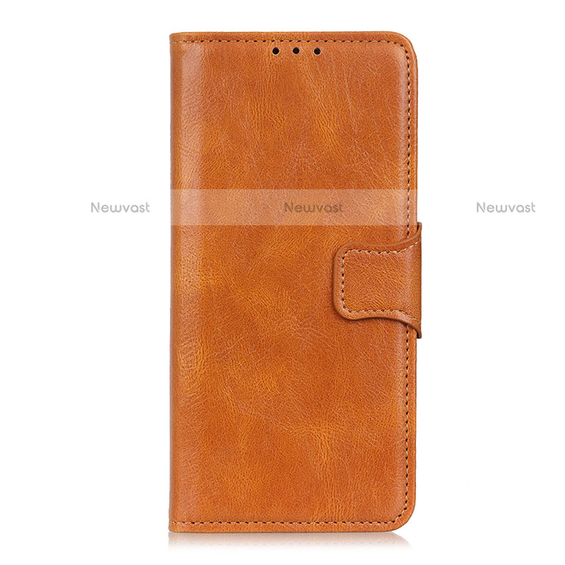 Leather Case Stands Flip Cover L05 Holder for Motorola Moto Edge Orange