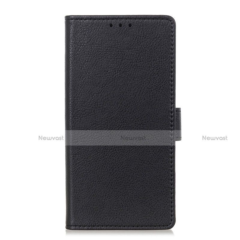 Leather Case Stands Flip Cover L05 Holder for Motorola Moto G Power Black