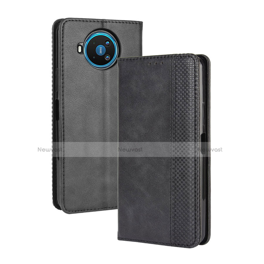 Leather Case Stands Flip Cover L05 Holder for Nokia 8.3 5G Black