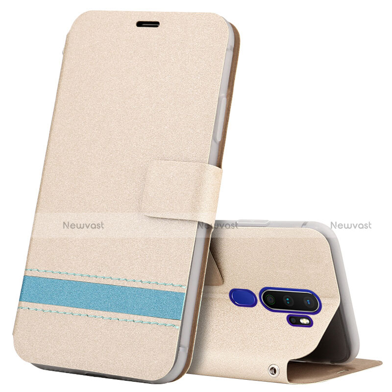 Leather Case Stands Flip Cover L05 Holder for Oppo A5 (2020)