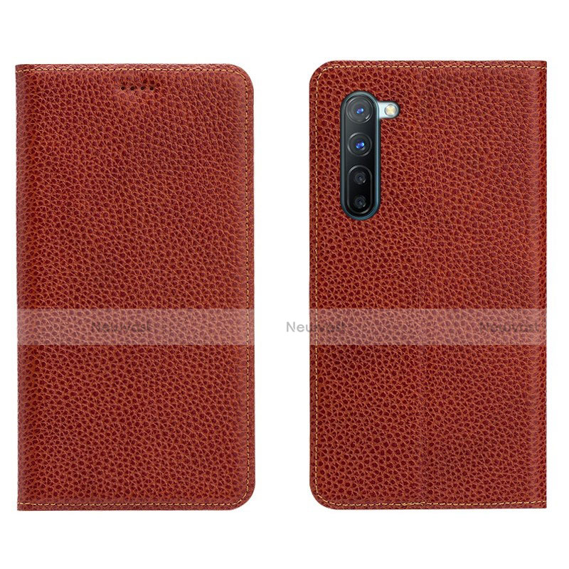 Leather Case Stands Flip Cover L05 Holder for Oppo F15