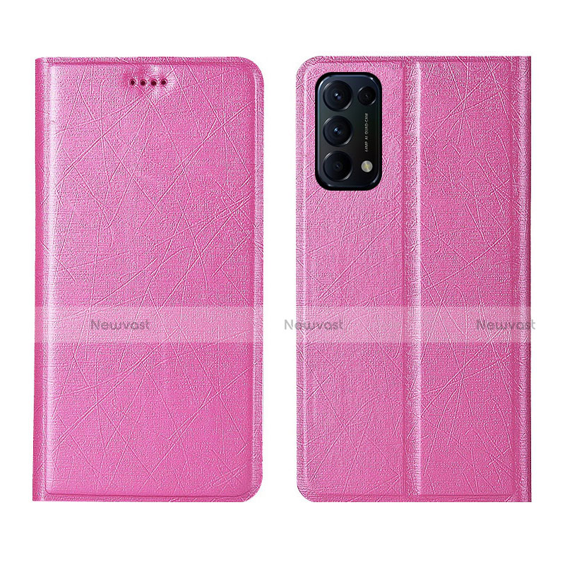 Leather Case Stands Flip Cover L05 Holder for Oppo Reno5 5G