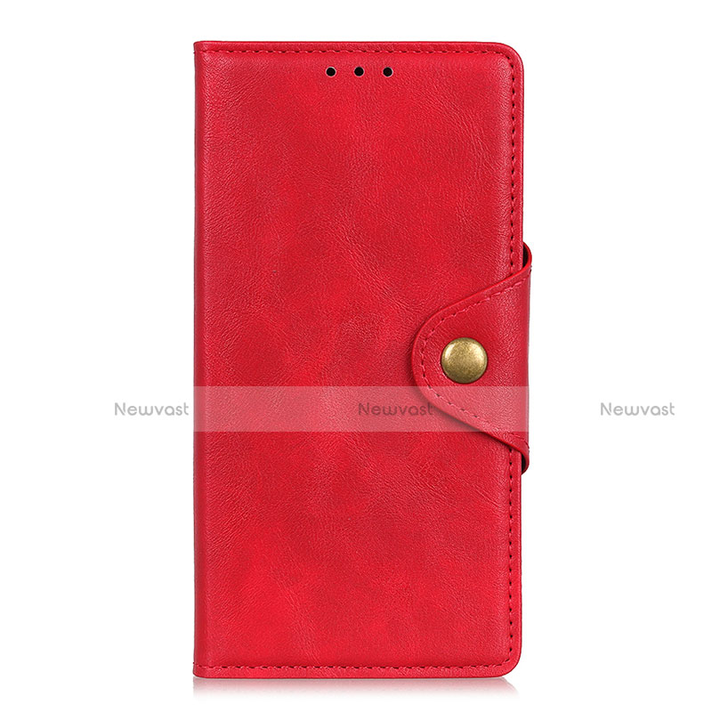 Leather Case Stands Flip Cover L05 Holder for Realme 6 Pro Red