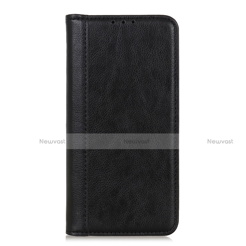 Leather Case Stands Flip Cover L05 Holder for Realme X7 5G Black