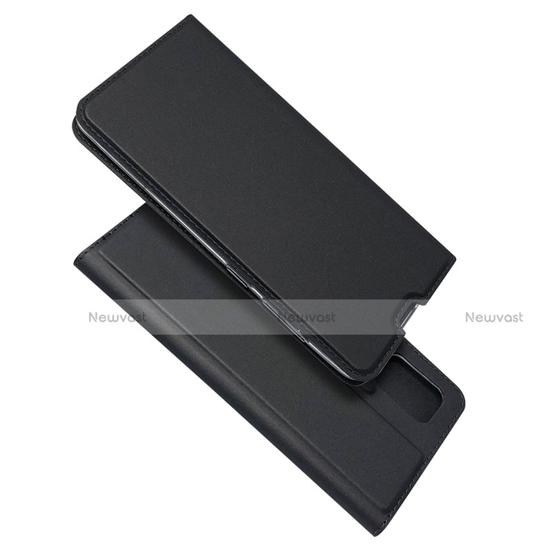 Leather Case Stands Flip Cover L05 Holder for Samsung Galaxy A51 4G Black