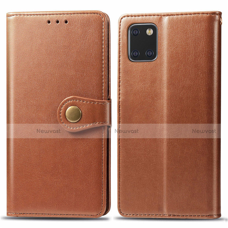 Leather Case Stands Flip Cover L05 Holder for Samsung Galaxy A81