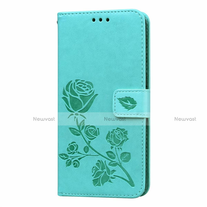 Leather Case Stands Flip Cover L05 Holder for Samsung Galaxy M21s Green