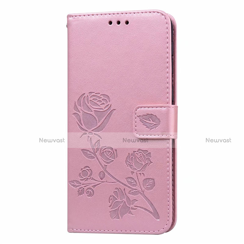 Leather Case Stands Flip Cover L05 Holder for Samsung Galaxy M21s Pink