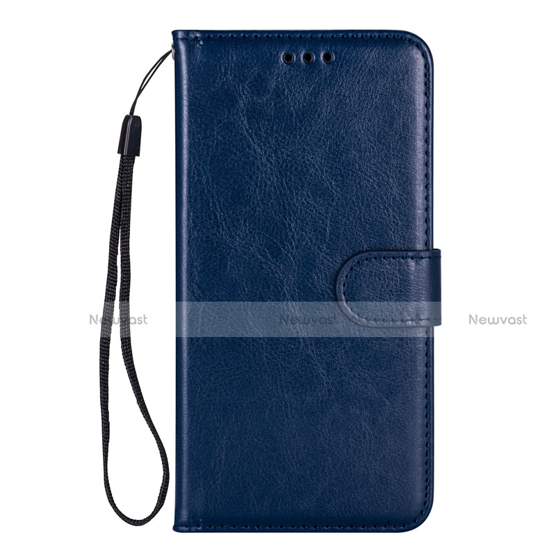 Leather Case Stands Flip Cover L05 Holder for Samsung Galaxy S20 Ultra 5G Blue